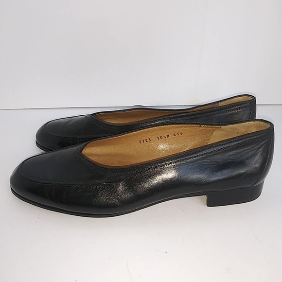 Gravati Black Leather Slip On Loafers Sz 10.5M - Picture 2 of 8